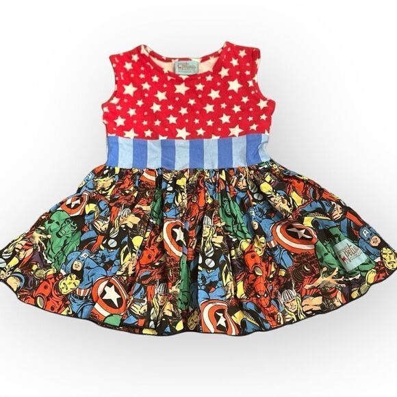 Sweet Petunia Clothing Marvel Superhero Dress Size 3 - Picture 2 of 7